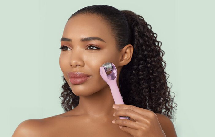 Micro Needle Face Roller 9in1 Geske with APP (pink) - Image 8