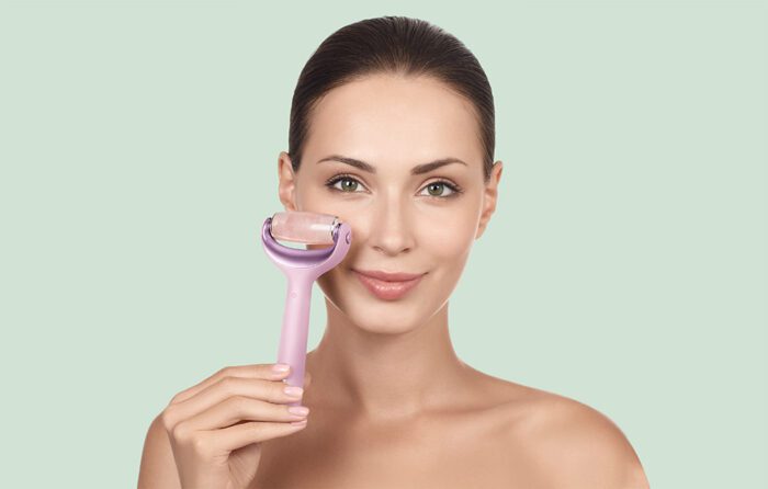 MicroNeedle Face&Body Roller 9in1 Geske with APP (pink) - Image 8