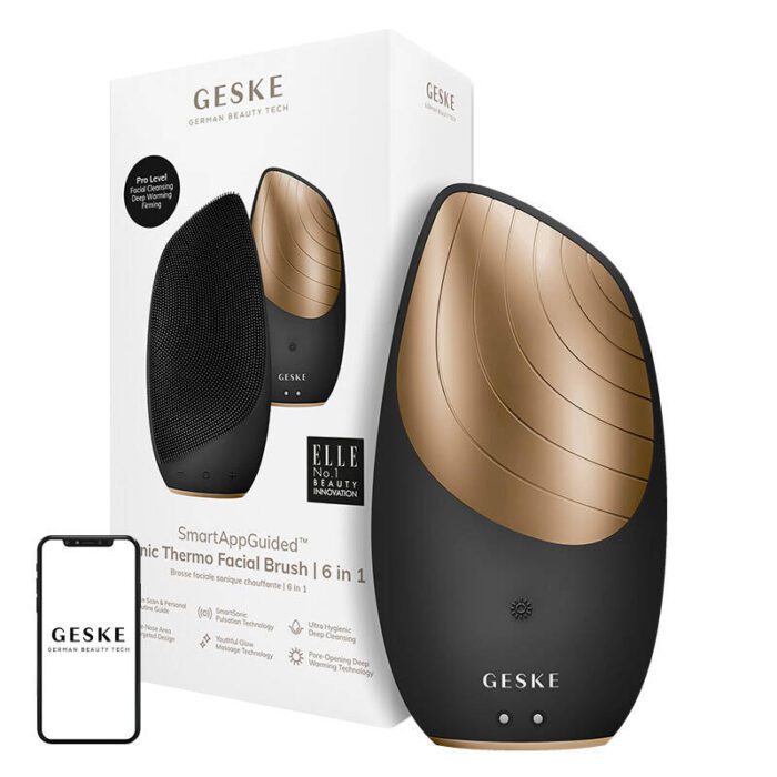 Sonic Thermo Facial Brush 6in1 Geske with APP (gray)