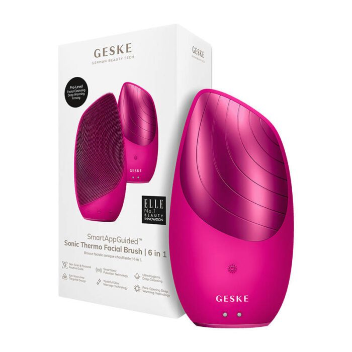 Sonic Thermo Facial Brush 6 in 1 Geske with APP (magenta) - Image 2
