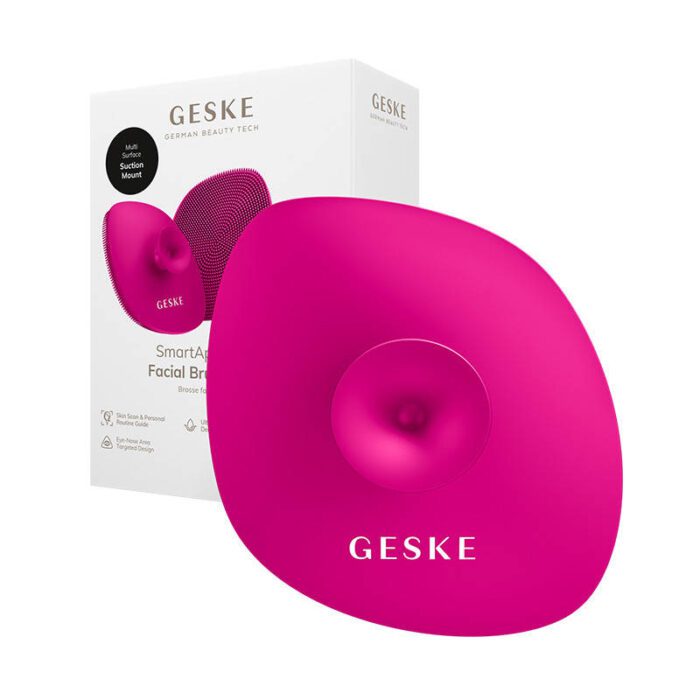 Facial Cleaning Brush 4in1 with Handle Geske with APP(magenta) - Image 2