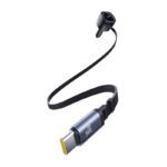 Baseus Enjoyment Max car charger with USB-C+USB-C cables and USB-A+USB-C ports 90W Black - Image 5