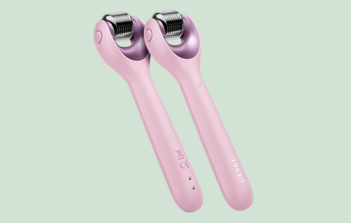 Micro Needle Face Roller 9in1 Geske with APP (pink) - Image 11