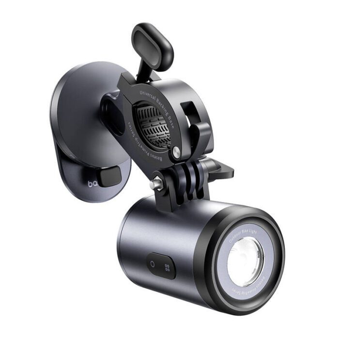 phone holder + flashlight (black)