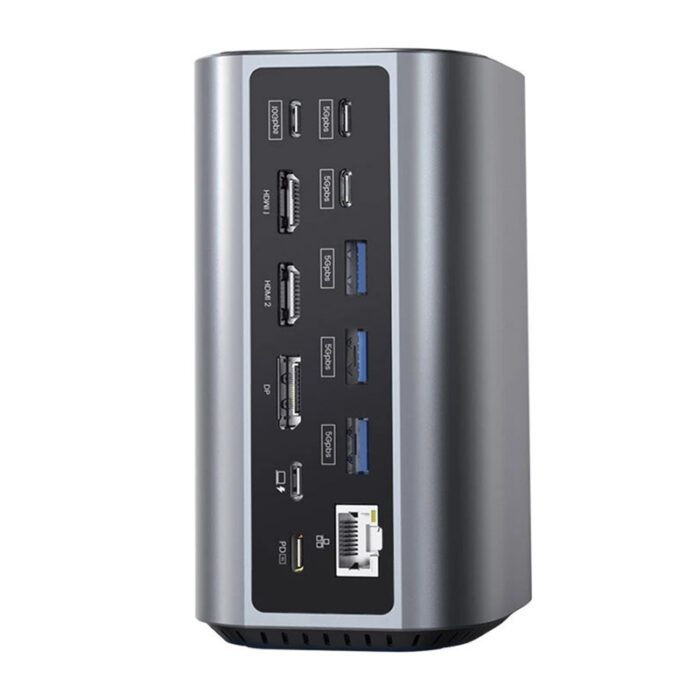 Blitzwolf BW-TH15 17in1 Docking Station 2xHD+DP+4xC+3xUSB 3.0+USB 3.1+C 3.2+C PD+RJ45+micro SD+SD+3.5mm Audio - Image 6