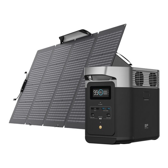 Bundle: Power station EcoFlow Delta 2 + portable solar panel 220W