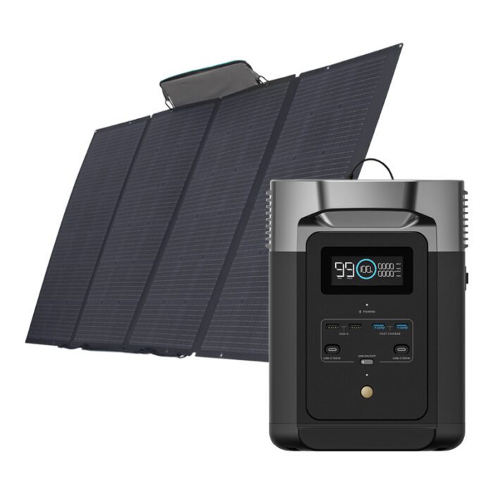 Bundle: Power station EcoFlow Delta 2 + portable solar panel 400W