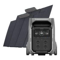 Set: EcoFlow Delta Pro 3 power station + 2x 400W photovoltaic panel.