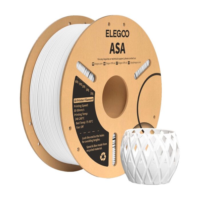 ASA ELEGOO Filament (White) - Image 2
