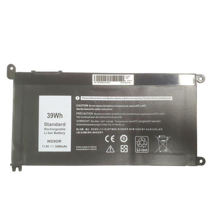Notebook battery for Dell Latitude 3300 3400 3480 3490 3500 3580 3590 Inspiron 15 5568 3593 /13 7368 WDX0R 11.4V 3400mAh