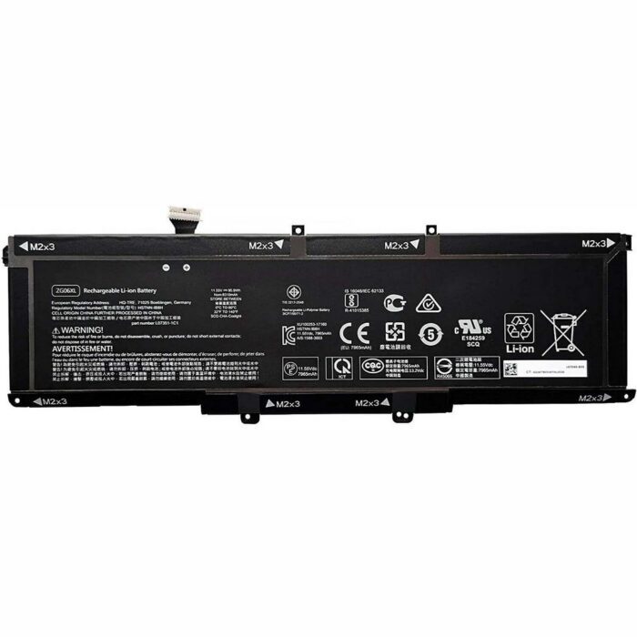 Notebook battery for HP ZBook Studio G5 HP EliteBook 1050 G1 ZG06XL 11.55V 6200mAh 72Wh