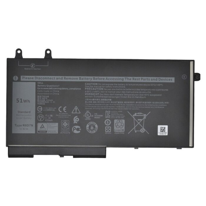 Primary Notebook battery for Dell Latitude 5400 5410 5401 5500 5510 5501 11.4V 4000mAh 3Cell R8D7N