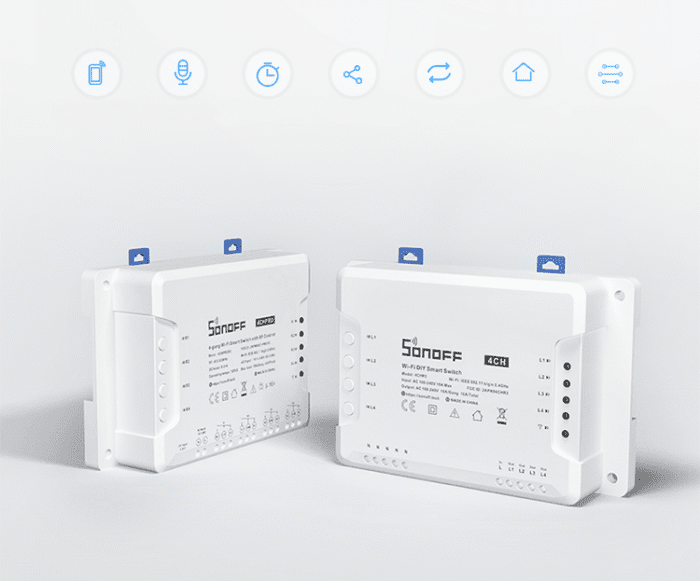 Smart switch WiFi SONOFF 4CHPROR3 - Image 6