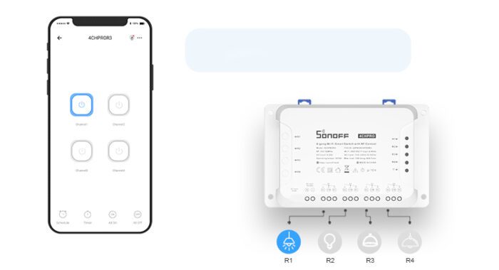 Smart switch WiFi SONOFF 4CHPROR3 - Image 7