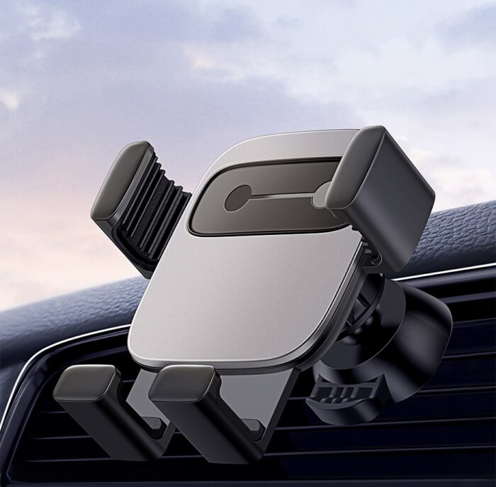 Baseus Cube Gravitational car holder on ventilation grid (Black) - Image 5