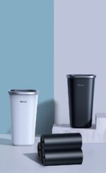 Baseus Dust-free Vehicle-mounted Trash Can(Trash Bag 3 roll/90)Black - Image 8