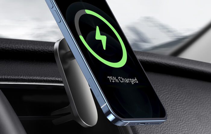 Baseus Big Energy car mount with wireless charger 15W for Iphone 12 / Iphone 13 (Black) - Image 8