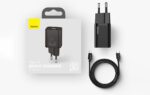 Baseus Super Si Quick Charger 1C 20W with USB-C cable for Lightning 1m (black) - Image 8