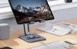 Desktop Biaxial Foldable Metal Stand Baseus (for Tablets) Space Grey - Image 8