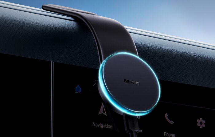 Magnetic car phone holder Baseus (black) - Image 8