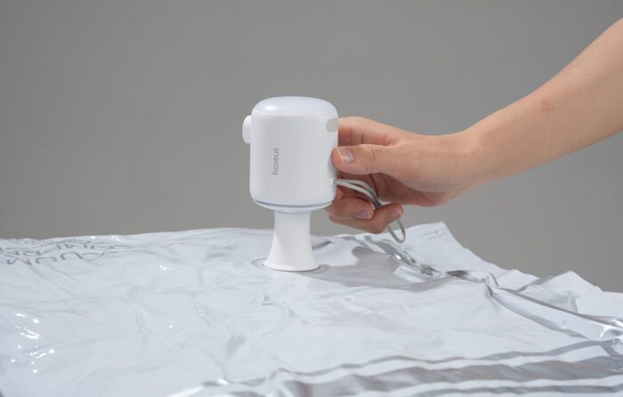 Portable Air Pump Baseus PocketGo (White) - Image 8