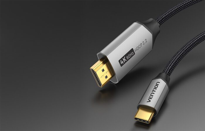 USB-C do HDMI 2.0 cable Vention CRBBF 1m, 4K 60Hz (black) - Image 5