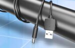 Power Cable USB 2.0 to DC 5.5mm Barrel Jack 5V Vention CEYBF 1m (black) - Image 5