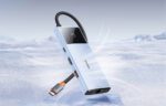 Hub 6in1 Baseus Metal Gleam 2 Series, USB-C to 2xUSB 3.0 +USB-C + HDMI + USB-C PD + Ethernet RJ45 - Image 8