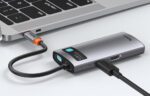 Hub 4in1 Baseus Metal Gleam Series, USB-C to USB 3.0 + USB 2.0 + HDMI + USB-C PD - Image 8