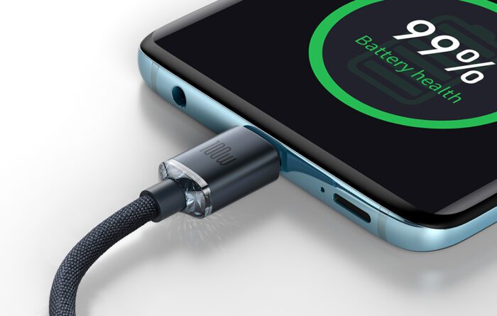 Baseus Crystal Shine cable USB-C to USB-C, 100W, 1.2m (black) - Image 8