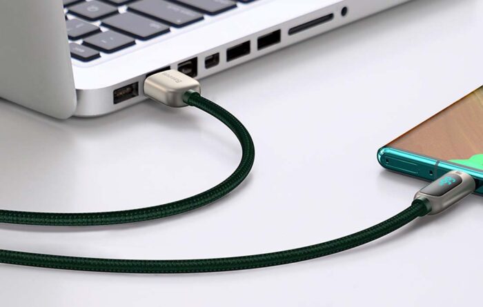 Baseus Display Cable USB to Type-C, 66W, 2m (green) - Image 7
