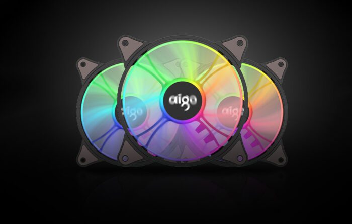 Computer Fan set 3in1 Aigo AR12 ARGB 120x120 (black) - Image 4