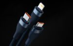 3in1 USB cable Baseus Flash Series, USB-C + micro USB + Lightning, 100W, 1.2m (blue) - Image 12