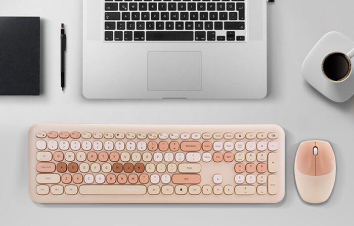 Wireless keyboard + mouse set MOFII 666 2.4G (beige) - Image 2
