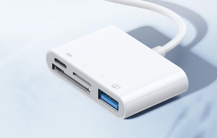 Lightning to USB OTG adapter Joyroom S-H142 SD card reader, microSD (white) - Image 2