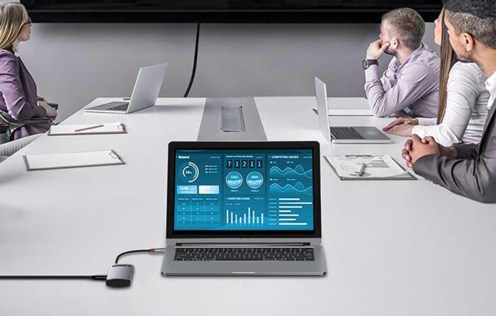 Hub 5in1 Baseus Metal Gleam Series, USB-C to 3x USB 3.0 + HDMI + USB-C PD - Image 11
