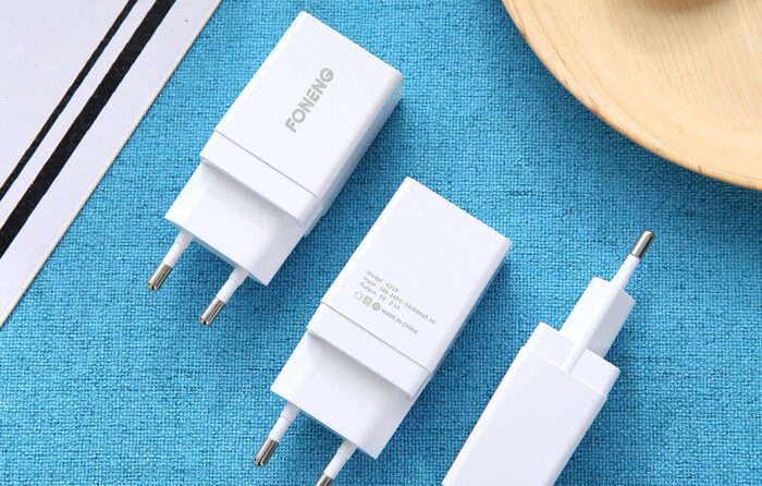 Fast charger Foneng 1x USB K210 10.5W + USB Type C cable 1m - Image 3
