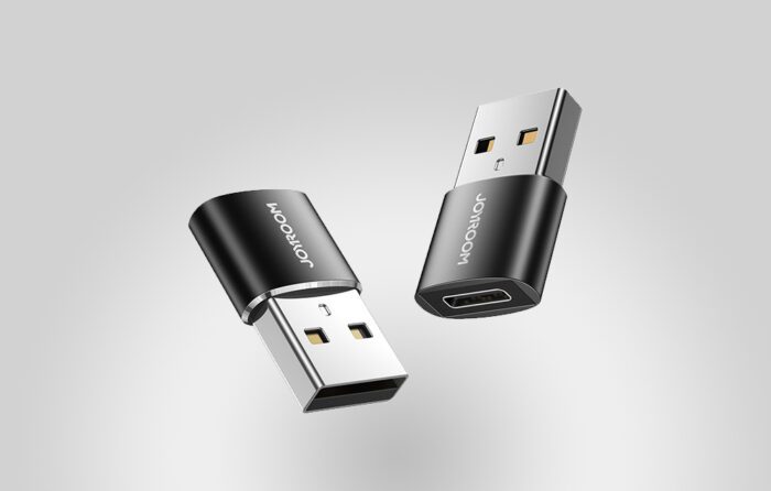 Adapter USB male-female Type-C (2 pieces) Joyroom S-H152 (black) - Image 2
