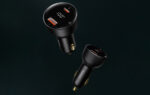 Car charger Baseus Superme, USB, USB-C, 100W (black) - Image 8