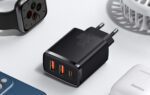 Charger Baseus Compact Quick Charger, 2xUSB, USB-C, PD, 3A, 30W (czarna) - Image 8