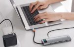Hub 11in1 Baseus Metal Gleam Series, USB-C to 3x USB 3.0 + 2x HDMI + USB-C PD + Ethernet RJ45 + microSD/SD + VGA + AUX - Image 9