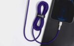 USB cable for Lightning Baseus Cafule, 2.4A, 1m (purple) - Image 8