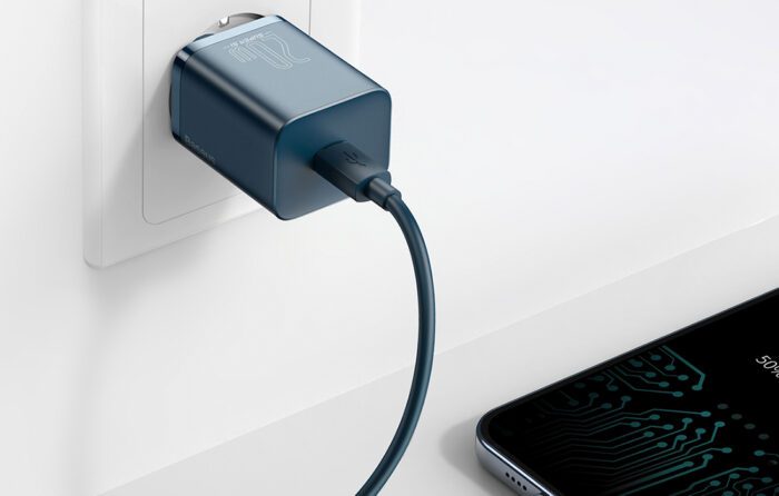Baseus Super Si Quick Charger 1C 20W with USB-C cable for Lightning 1m (blue) - Image 9