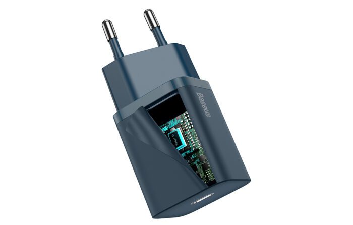 Baseus Super Si Quick Charger 1C 20W with USB-C cable for Lightning 1m (blue) - Image 11