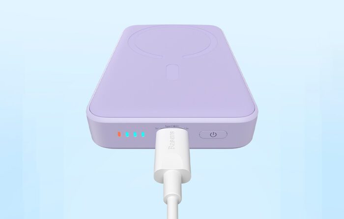 Powerbank Baseus Magnetic Mini 10000mAh, USB-C  20W MagSafe (purple) - Image 11