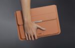 INVZI Leather Case / Cover with Stand Function for MacBook Pro/Air 13"/14" (Brown) - Image 2
