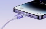 Fast Charging cable Baseus USB-C to Lightning Explorer Series 1m, 20W (purple) - Image 9