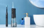 Sonic toothbrush with tips set and water flosser Bitvae D2+C2 (black) - Image 4