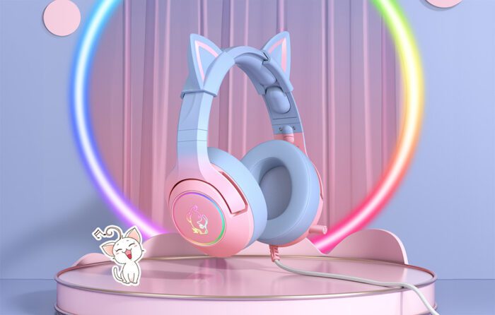 Gaming headphones ONIKUMA K9 Pink/Blue - Image 7