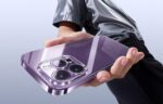 Phone Case for iPhone 15 Pro Baseus OS-Lucent Series (Clear) - Image 6